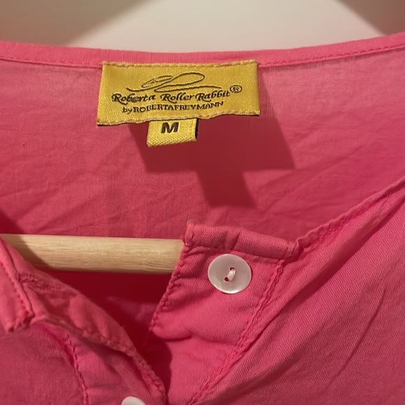 Roberta Roller Rabbit Pink Buttoned caftan - Picture 4 of 7